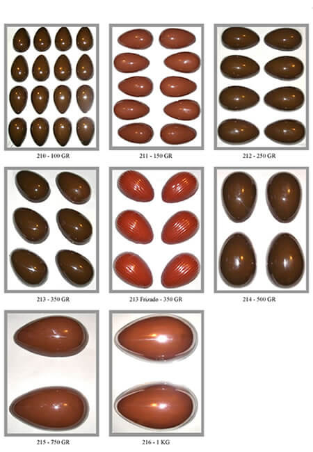 Forma de Ovos de Chocolate
