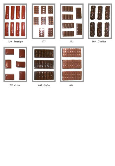 Formas de Chocolate em Tablete